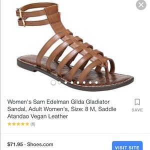 Sam Edelman dark brown gladiator Sandler’s.
